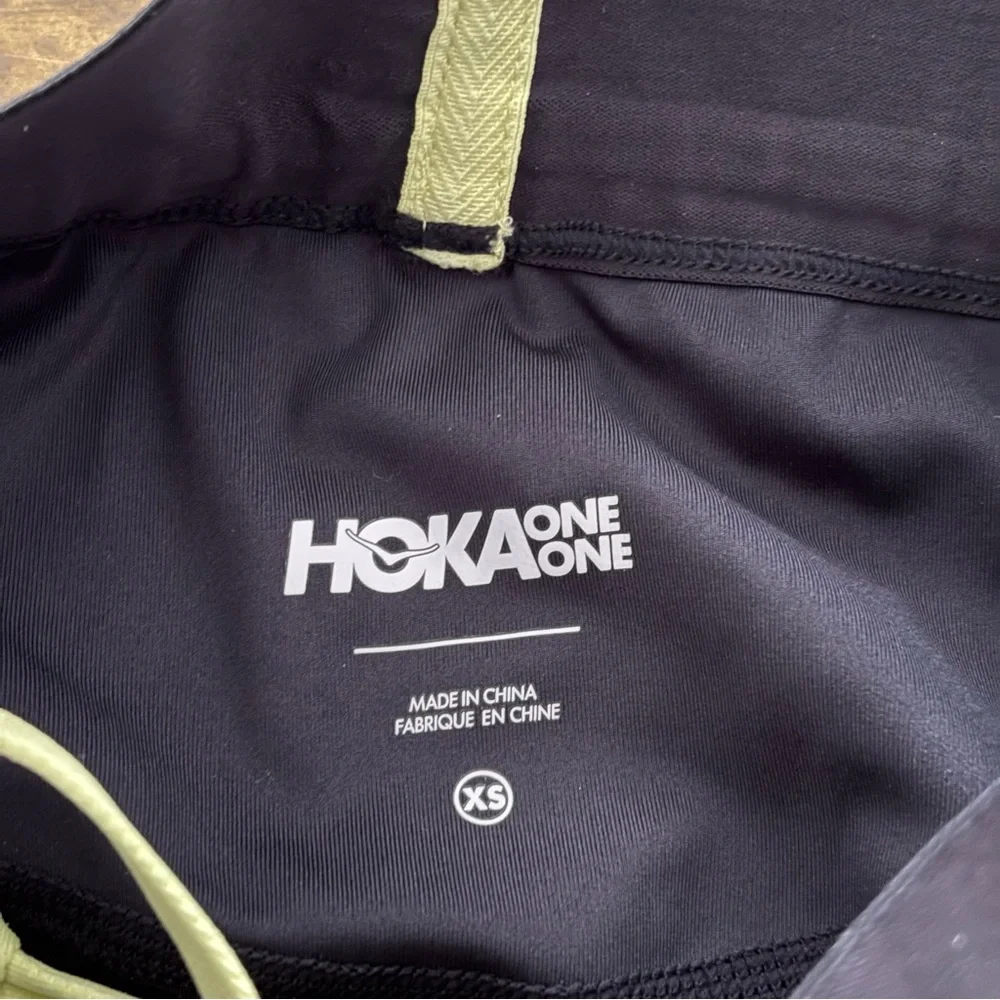 Lot Of 2 Hoka Novafly Run Tights XS Black Soft Pockets‎ Drawstring ID#1141743